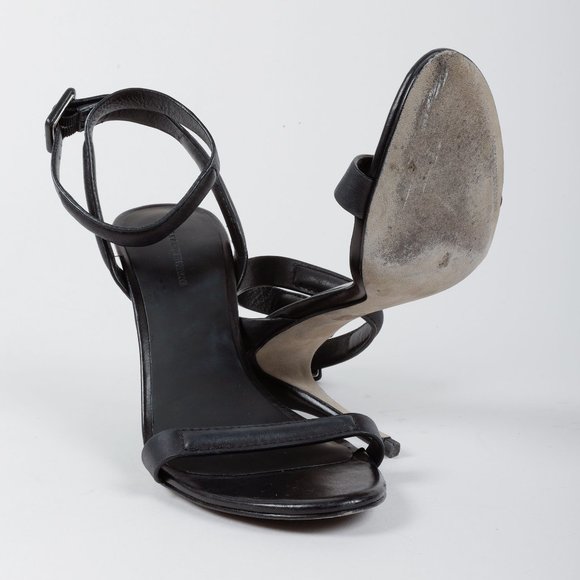 Alexander Wang Matte Black Leather Sandal - Picture 4 of 9